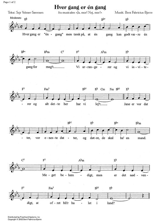 Hver gang er én gang - C Instruments