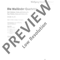 Die Mailänder Quartette in C major - Set of Parts