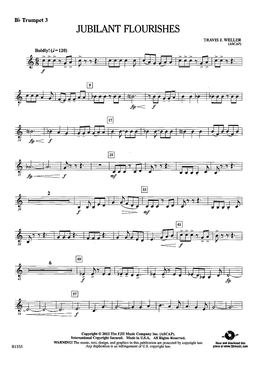 Jubilant Flourishes - Bb Trumpet 3