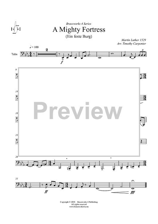 A Mighty Fortress - Tuba