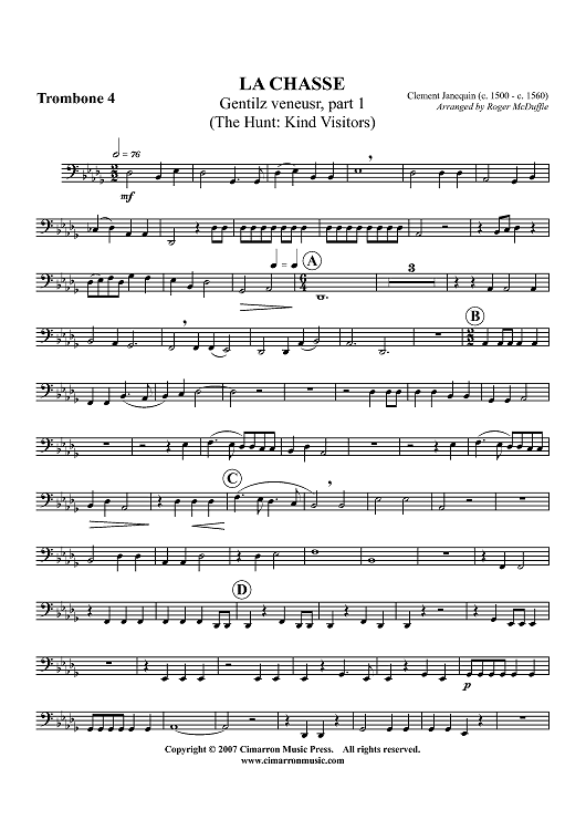La Chasse - Trombone 4