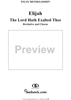 The Lord Hath Exalted Thee - No. 23 from "Elijah", part 2
