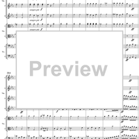 String Octet, Op. 20, Movement 4 - Score