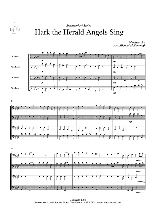 Hark the Herald Angels Sing - Score