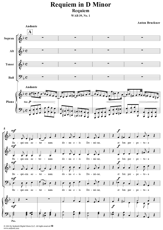 Requiem in D Minor, No. 1: Requiem