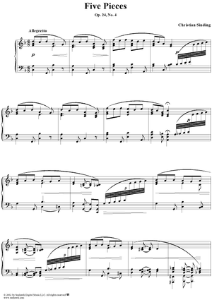 Five Pieces, Op. 24 Heft II, No.4