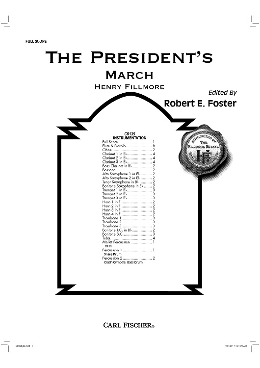 The President's March - Score