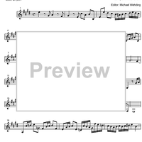 Three Part Sinfonia No. 3 BWV 789 D Major - Bass Clarinet