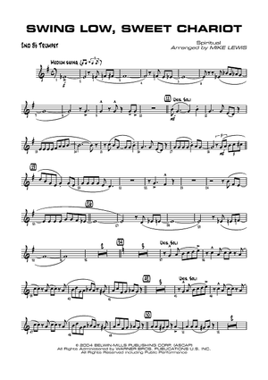 Swing Low, Sweet Chariot - B-flat Trumpet 2