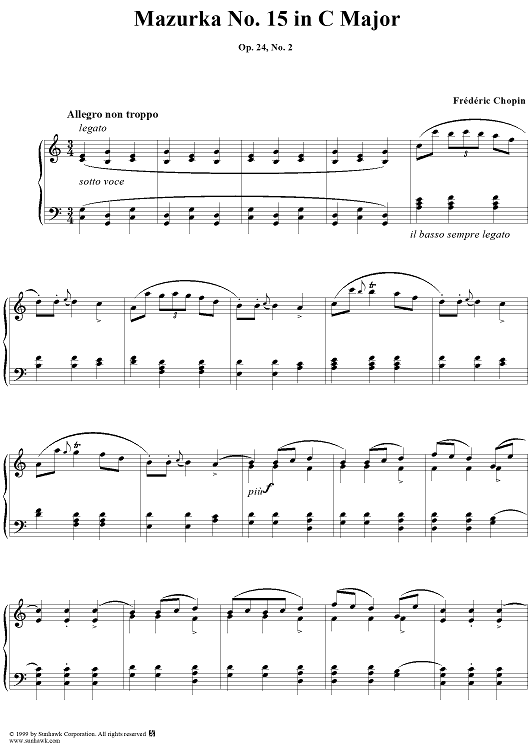No. 15 in C Major, Op. 24, No. 2
