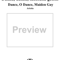 Danza, danza, fanciulla gentile  (Dance, O Dance, Maiden Gay)