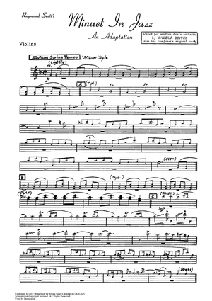 Minuet In Jazz - Violins