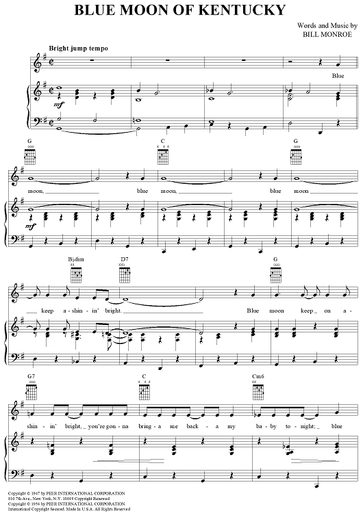 Blue Moon of Kentucky