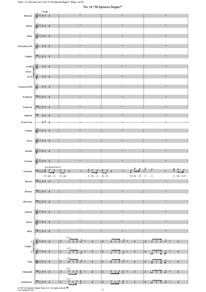 Di sprezzo degno!, No. 14 from "La Traviata", Act 2 - Full Score