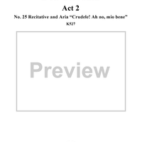 "Crudele? Ah nò, mio bene!", No. 25 from "Don Giovanni", Act 2, K527 - Full Score