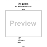 Rex tremendae, No. 4 from Mass No. 19 (Requiem) in D Minor, K626 - Full Score