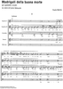 Madrigali della buona morte - Score