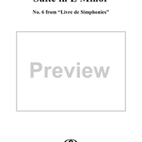 Suite in E Minor Op. 1, No. 6 - Score