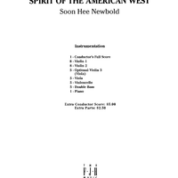 Spirit of the American West - Score Cover