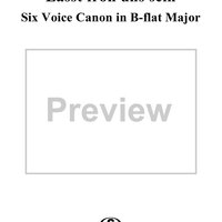 Lasst froh uns sein, six voice canon in B-flat Major, K382c (K231)