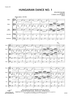Hungarian Dance No. 1 - Score