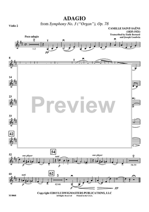Adagio from Symphony No. 3 (“Organ”) - Violin 2