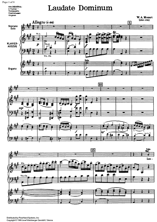 Laudate Dominum in A