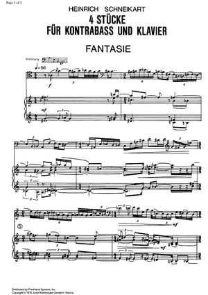 Fantasie - Score