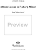 Album Leaves no. 2 in F-sharp Minor - from "Album Leaves" - B109