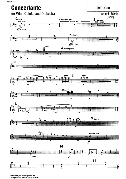 Concertante - Timpani