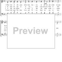 When God of Old Came Down From Heaven