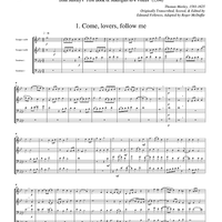 Two Madrigals, Vol. 8 - from Morley's "First Book of Madrigals to 4 Voices" (1594) - Score