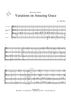 Variations on Amazing Grace - Score
