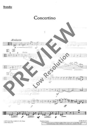 Erstes Concertino - Viola
