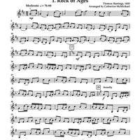 Hymns from "The Southern Harmony" for 2 Violins and Piano - Violin 2