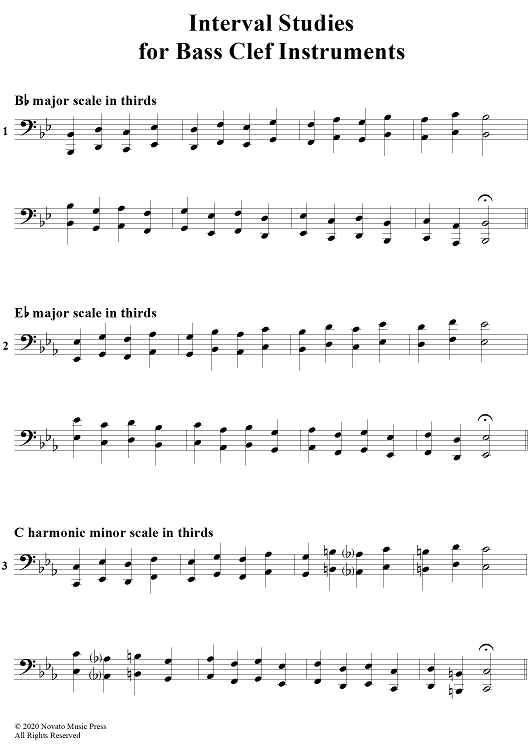 Interval Studies - Bass Clef Instruments