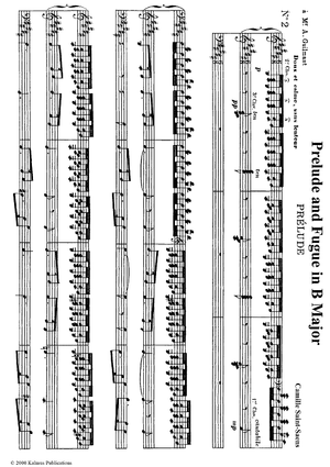 Prelude and Fugue in B Major, op. 99, no. 2