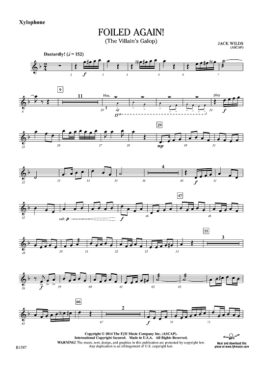 Foiled Again! (The Villain's Galop) - Xylophone