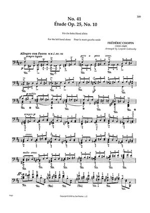 No. 41 - Étude Op. 25, No. 10