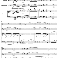 Piano Trio No. 5, Op. 70, No. 1 - Piano Score