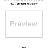 Flute Concerto in F Major, Op. 10, No. 1 ("La Tempesta di Mare") - Viola