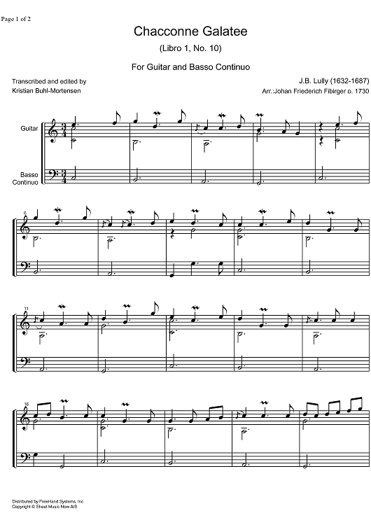 Chaconne Galatee Libro  1 No.10