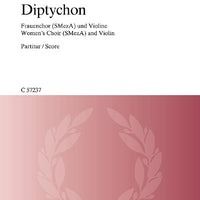 Diptychon - Choral Score