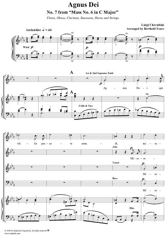 Agnus Dei - No. 7 from "Mass No. 6 in C major"
