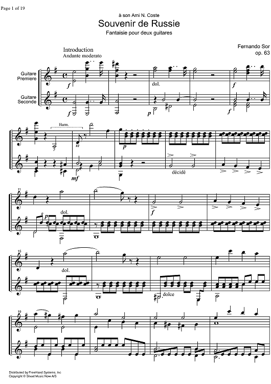 Souvenir de Russie Op.63