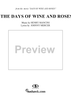Days of Wine and Roses