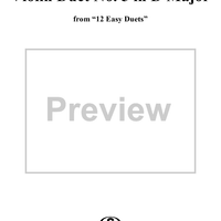 Violin Duet No. 5 in D Major from "Twelve Easy Duets", Op. 10 - Violin 2