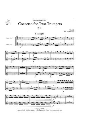Concerto for Two Trumpets in C - Trumpets in C