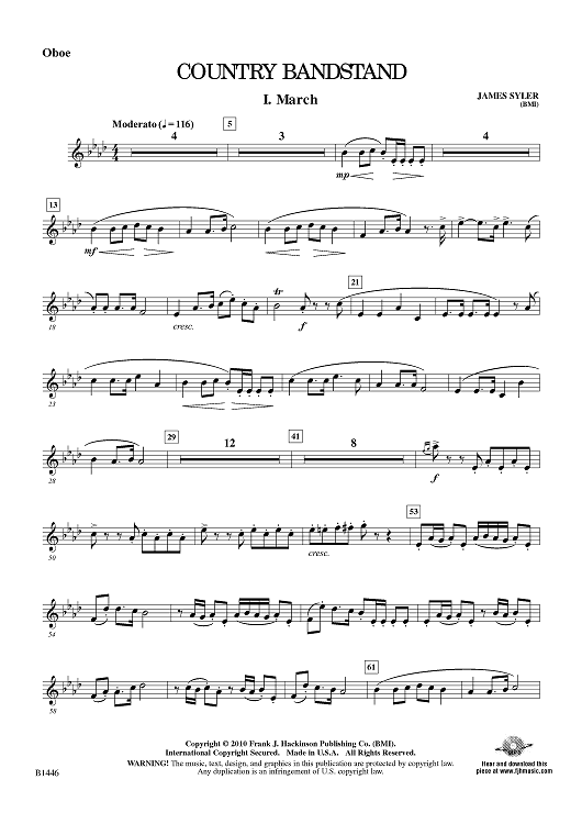 Country Bandstand - Oboe
