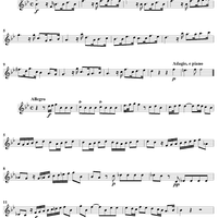 Concerto for Organ in Bb Major, Op 4, No. 2 (HMV 290) - Violin 1